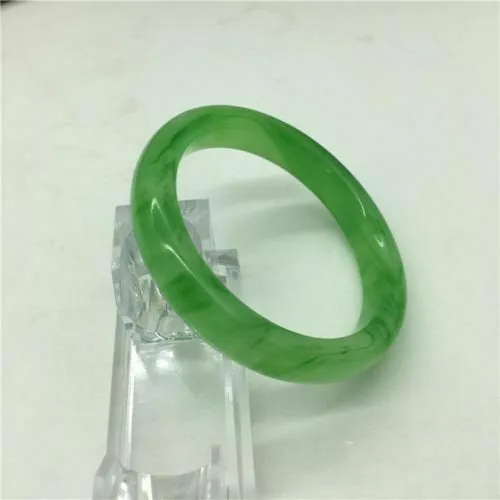 10% OFF- 60/61/62 mm Certified Natural Light Green Emerald A Jade Bracelet Bangle A2019