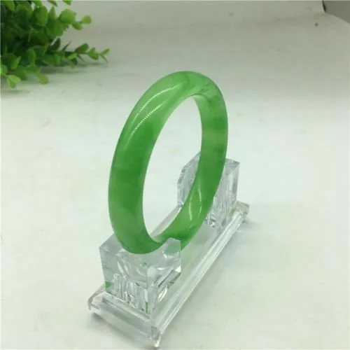 10% OFF- 60/61/62 mm Certified Natural Light Green Emerald A Jade Bracelet Bangle A2019