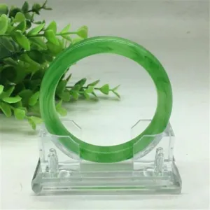 10% OFF- 60/61/62 mm Certified Natural Light Green Emerald A Jade Bracelet Bangle A2019
