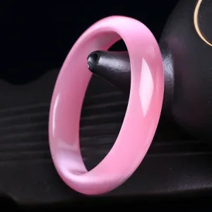 10% OFF- 60/61/62mm Certified Natural Pink Nephrite Emerald A*Jade Carved Bangle