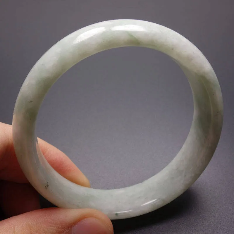 10% OFF- 61/62/63 mm Certified Natural Jadeite Emerald Jade Bangle《Grade A》W0842