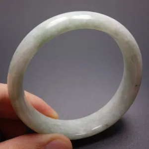 10% OFF- 61/62/63 mm Certified Natural Jadeite Emerald Jade Bangle《Grade A》W0842