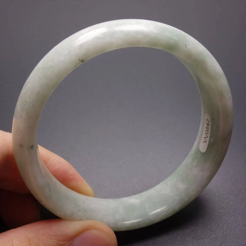10% OFF- 61/62/63 mm Certified Natural Jadeite Emerald Jade Bangle《Grade A》W0842