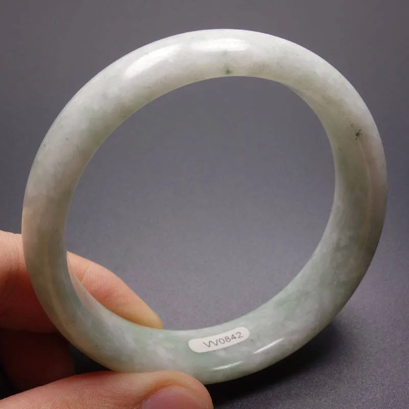 10% OFF- 61/62/63 mm Certified Natural Jadeite Emerald Jade Bangle《Grade A》W0842