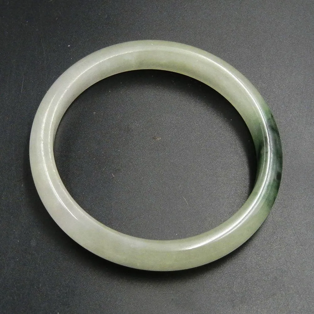 10% OFF on Sales- 56 mm-Certified Natural Ice Jadeite Emerald Jade tablets Bracelet Bangle 《Grade A》