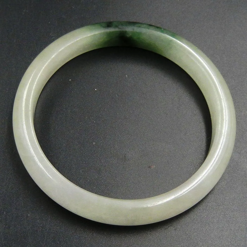 10% OFF on Sales- 56 mm-Certified Natural Ice Jadeite Emerald Jade tablets Bracelet Bangle 《Grade A》