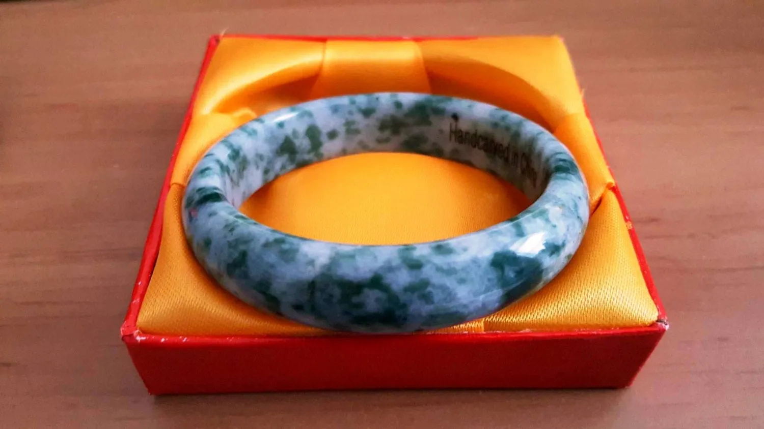 10% OFF on Sales- 60 mm-Certified Natural Jadeite Emerald Jade Bracelet Bangle《Grade A》