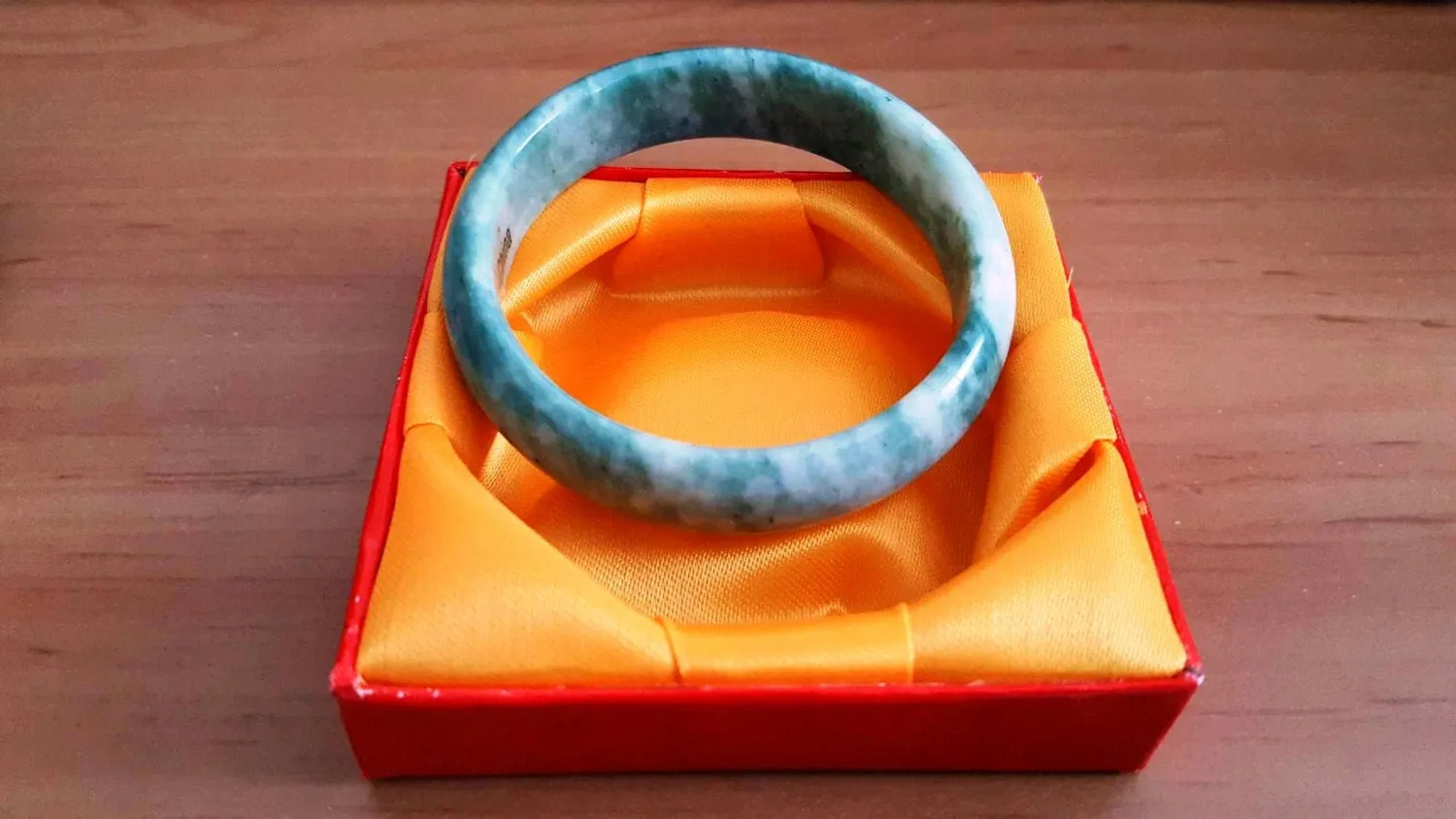 10% OFF on Sales- 60 mm-Certified Natural Jadeite Emerald Jade Bracelet Bangle《Grade A》