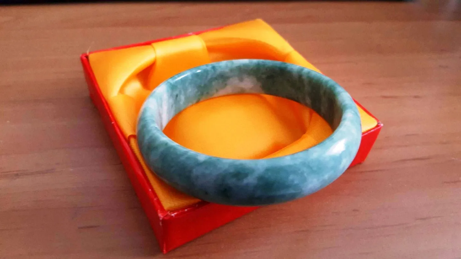 10% OFF on Sales- 60 mm-Certified Natural Jadeite Emerald Jade Bracelet Bangle《Grade A》