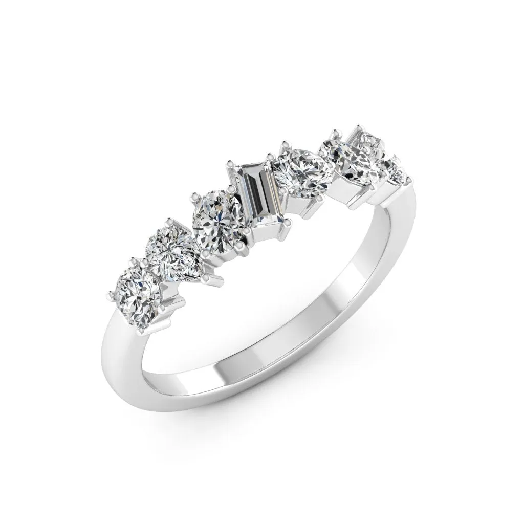 1.00 d.e.w. cts Leia Moissanite Ring
