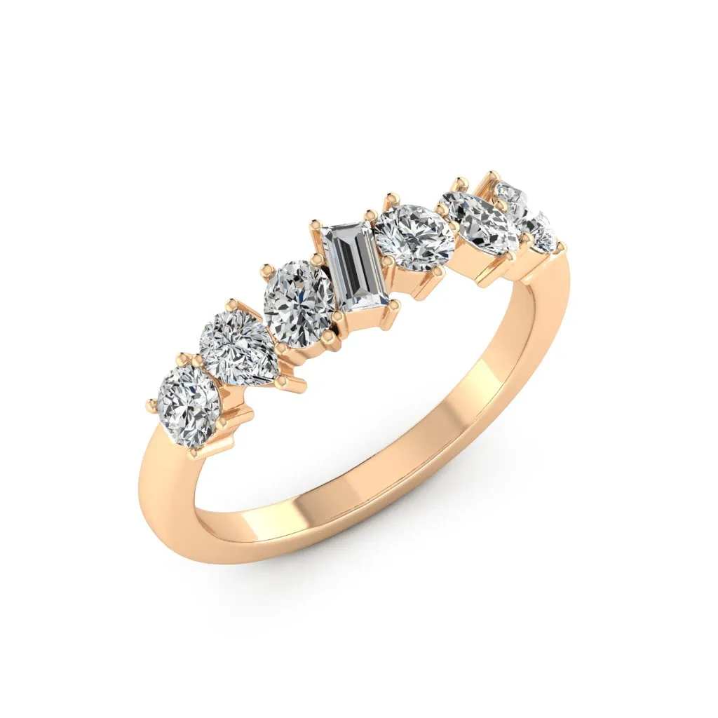 1.00 d.e.w. cts Leia Moissanite Ring