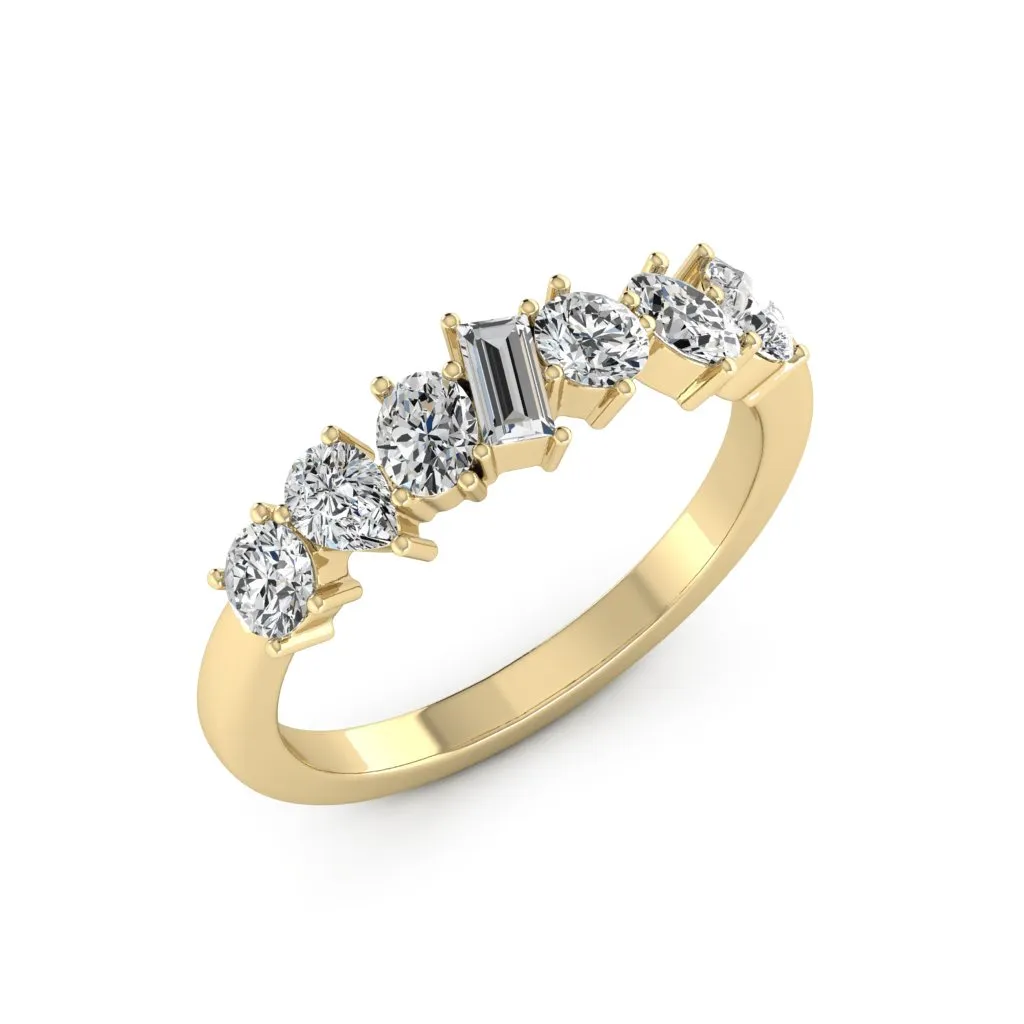 1.00 d.e.w. cts Leia Moissanite Ring
