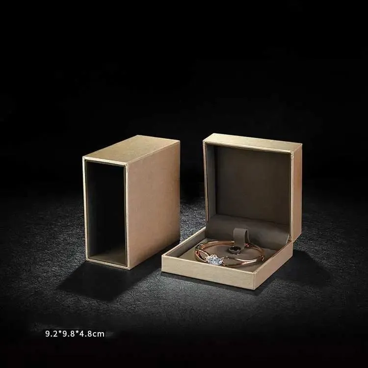 100pcs Wholesale Luxury Small Gold Inner/Outer Slide Jewellery Box