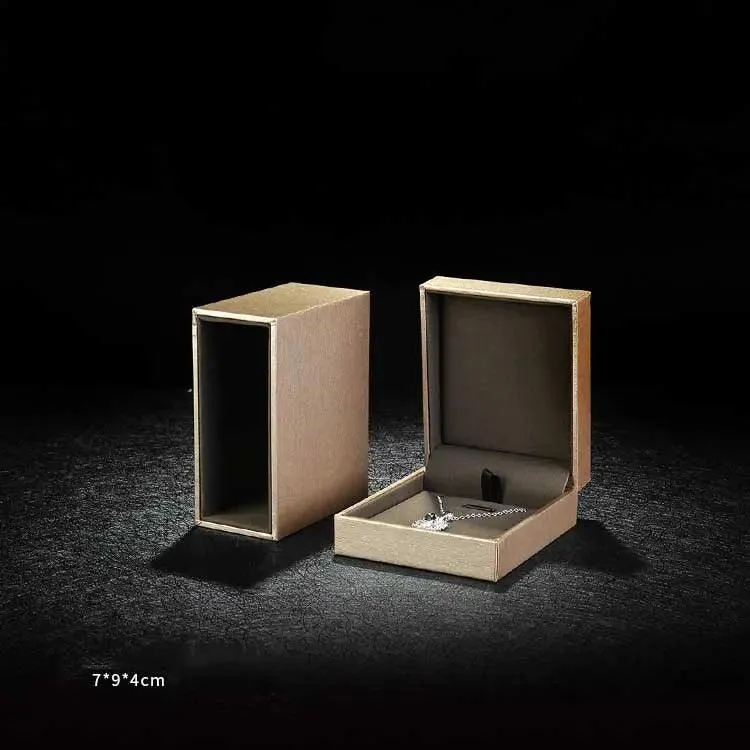 100pcs Wholesale Luxury Small Gold Inner/Outer Slide Jewellery Box