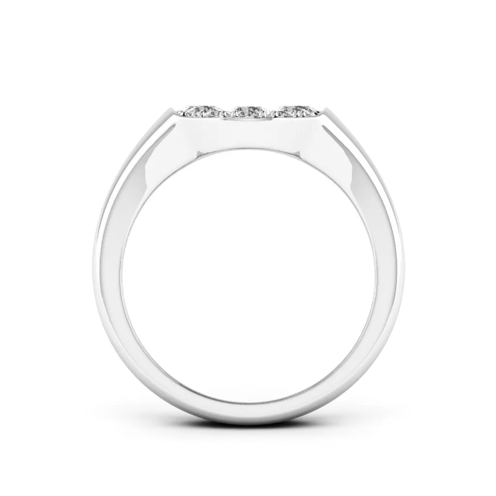 1.04 d.e.w. cts Marguerite Moissanite Ring
