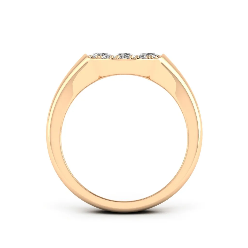 1.04 d.e.w. cts Marguerite Moissanite Ring