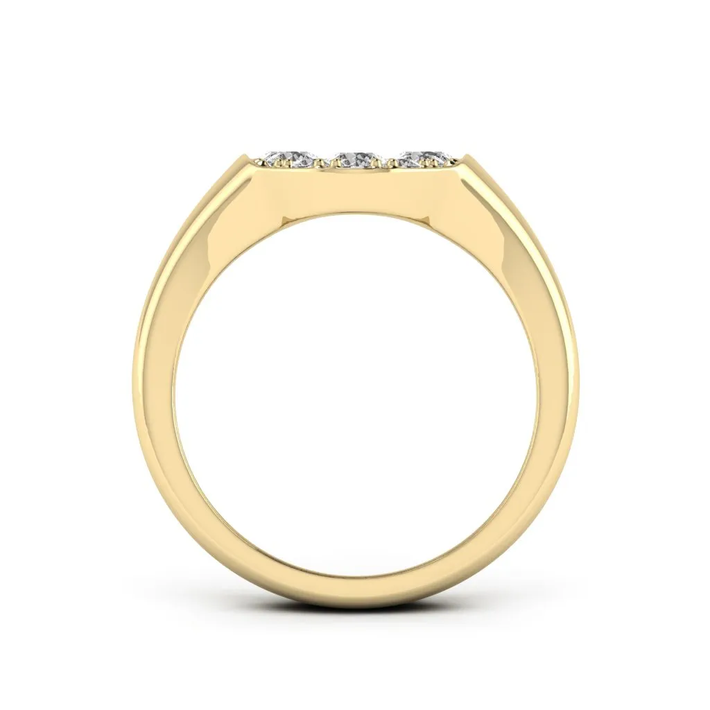 1.04 d.e.w. cts Marguerite Moissanite Ring