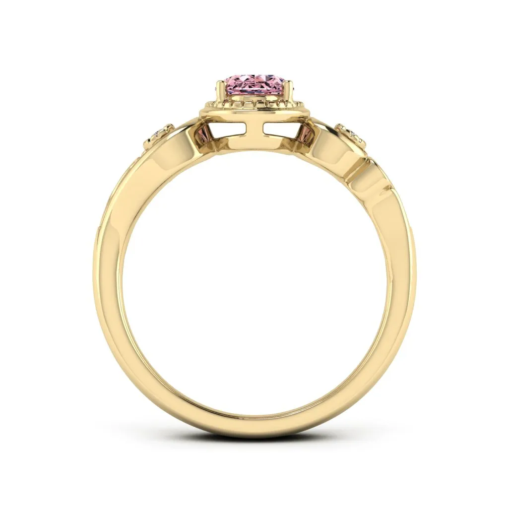 1.05 d.e.w cts Hailey Moissanite Ring