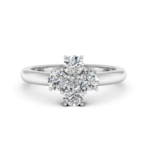 1.06 d.e.w cts Donna Moissanite Ring