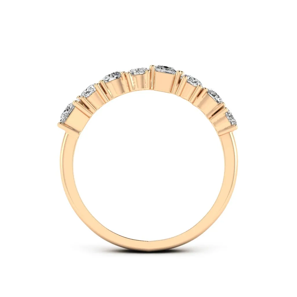 1.12 d.e.w cts Soleil Moissanite Ring