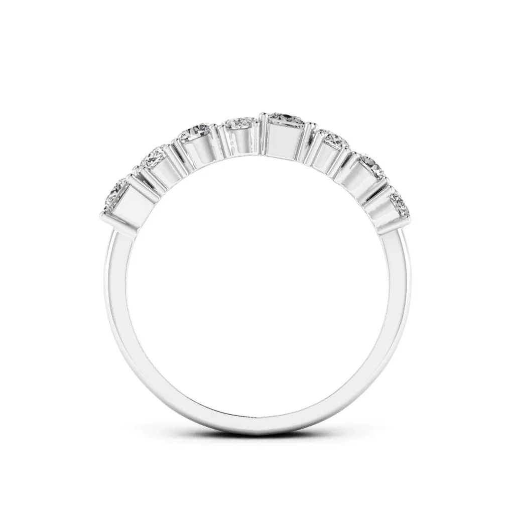 1.12 d.e.w cts Soleil Moissanite Ring