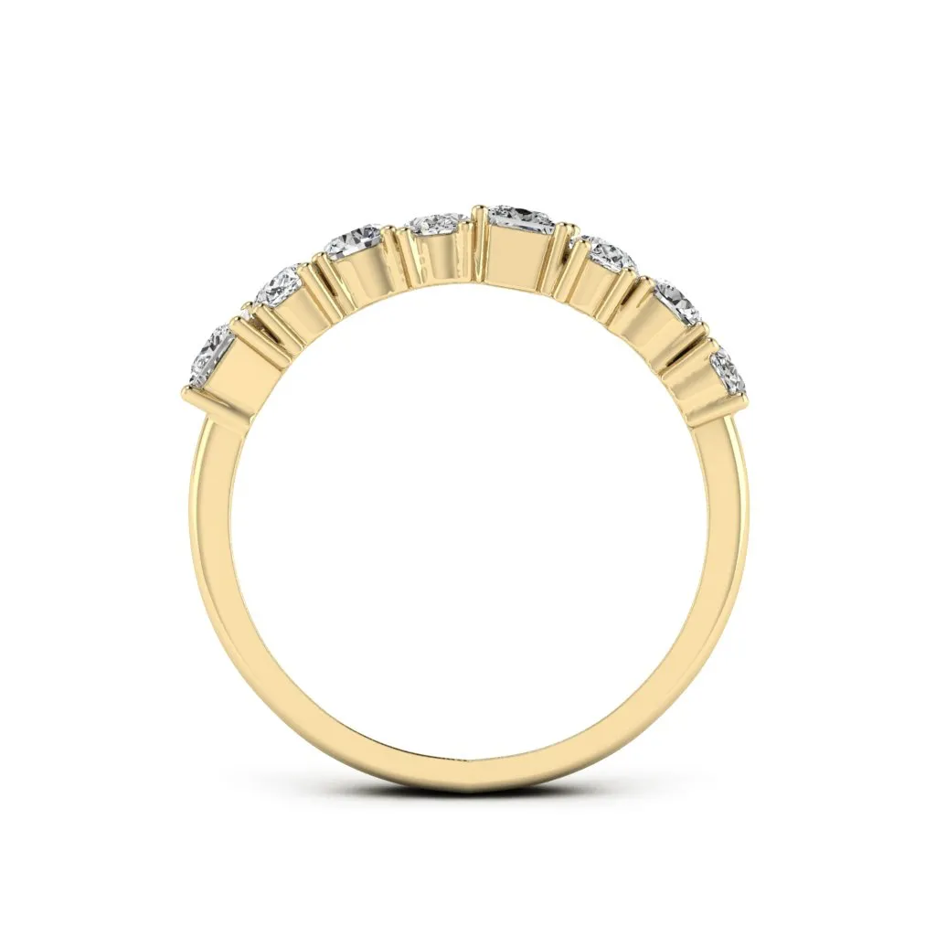 1.12 d.e.w cts Soleil Moissanite Ring