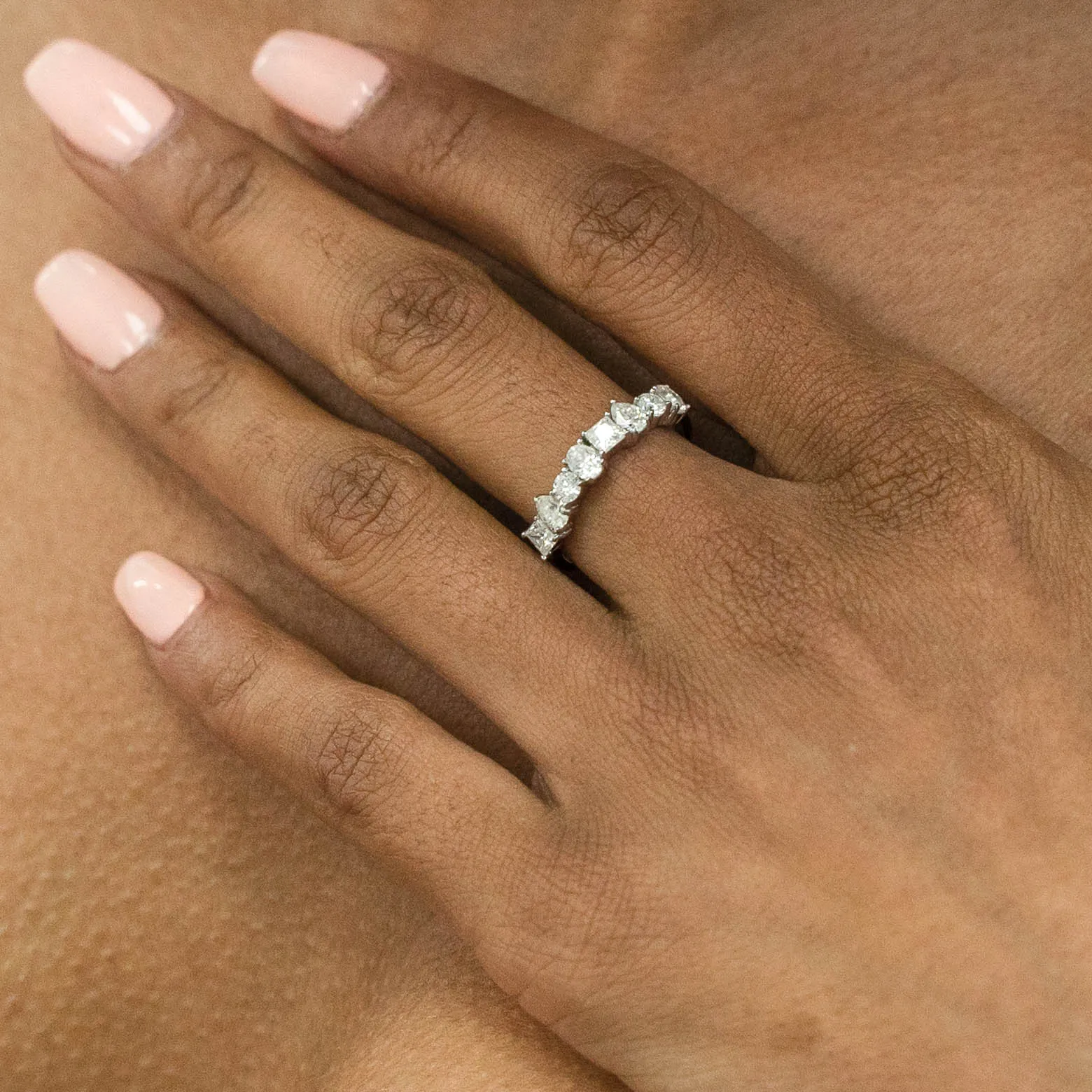 1.12 d.e.w cts Soleil Moissanite Ring