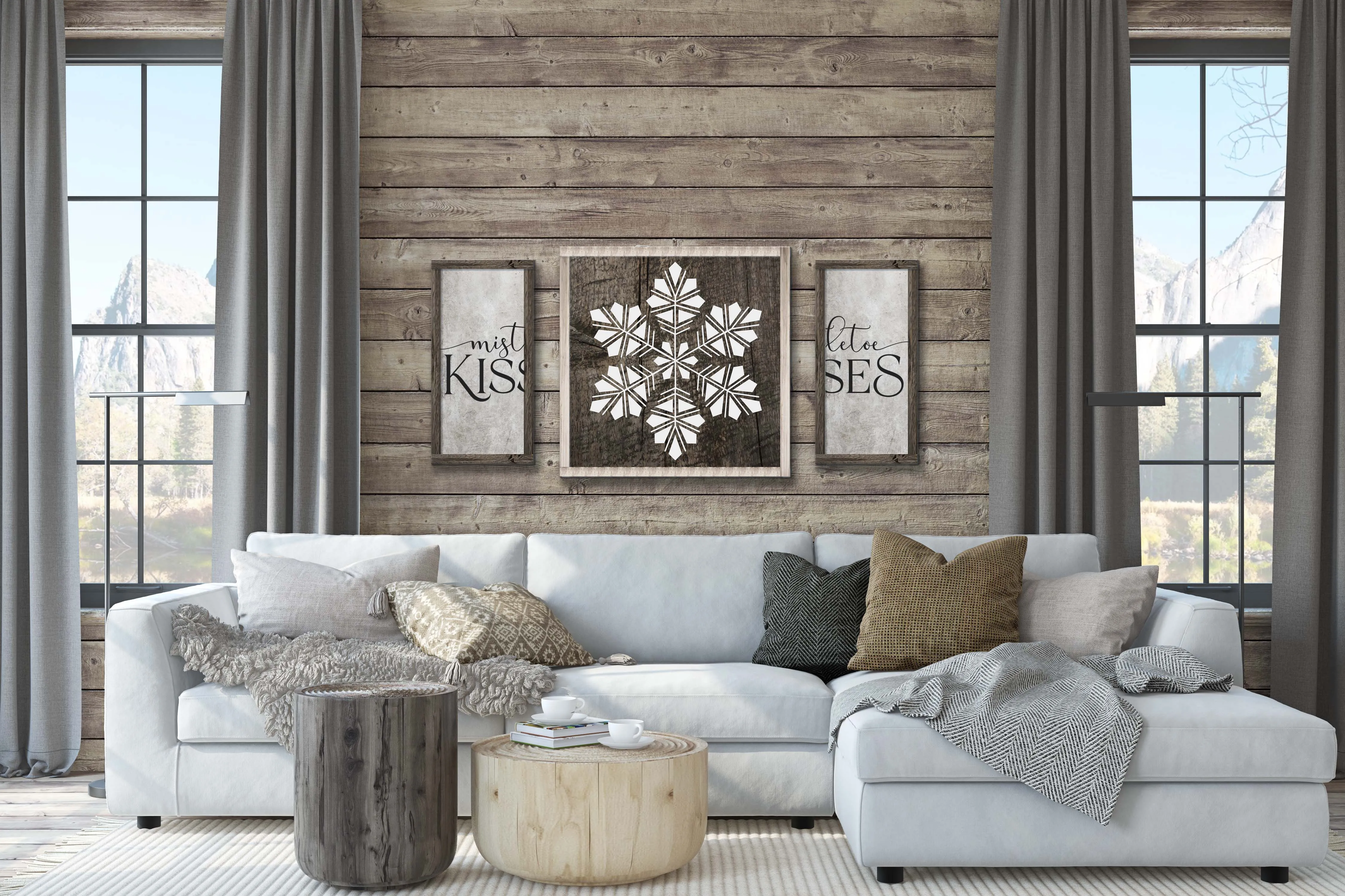 1/14 @ 6:30pm-COUPLES WORKSHOP-SNOWFLAKES FRAMED DECOR