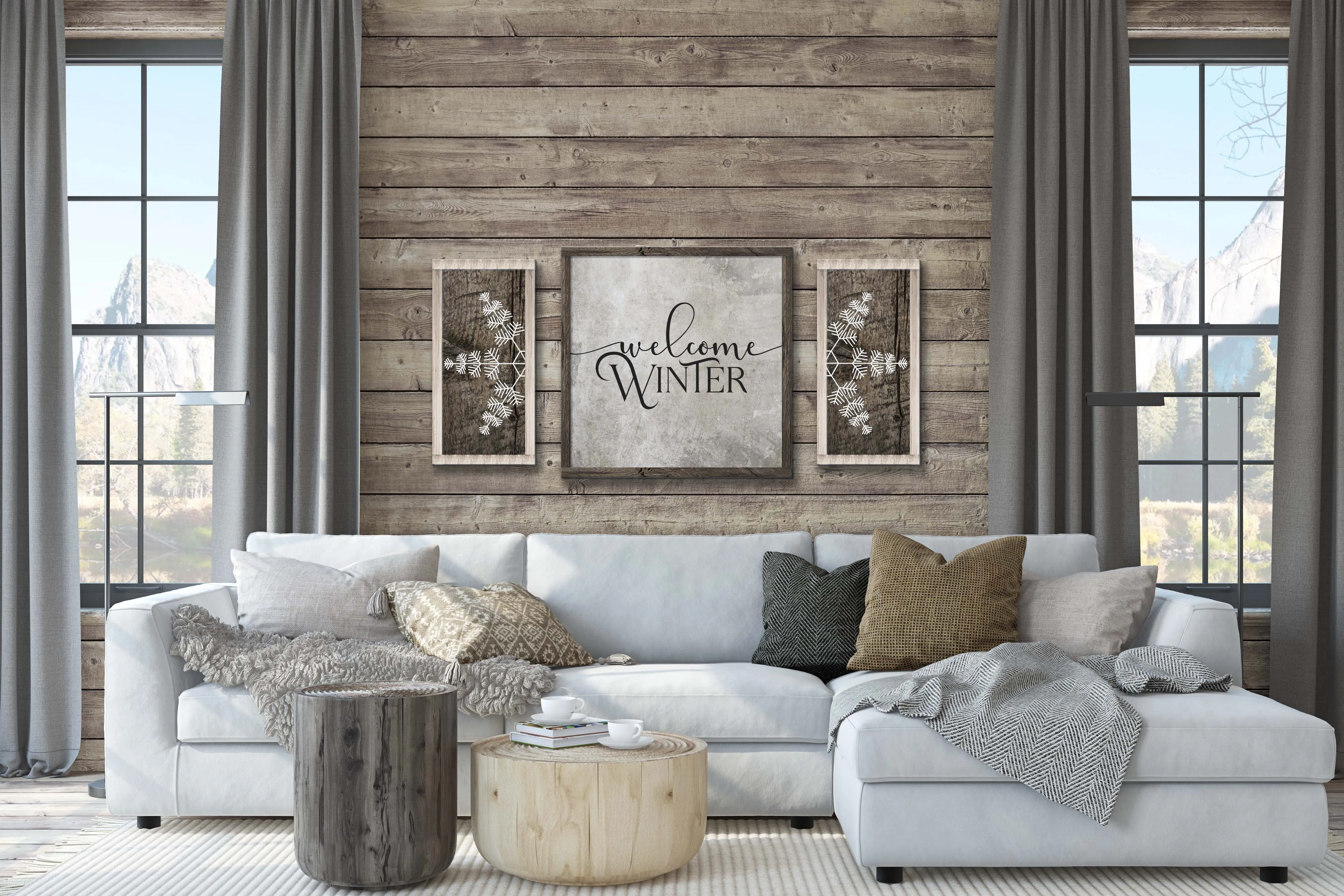 1/14 @ 6:30pm-COUPLES WORKSHOP-SNOWFLAKES FRAMED DECOR