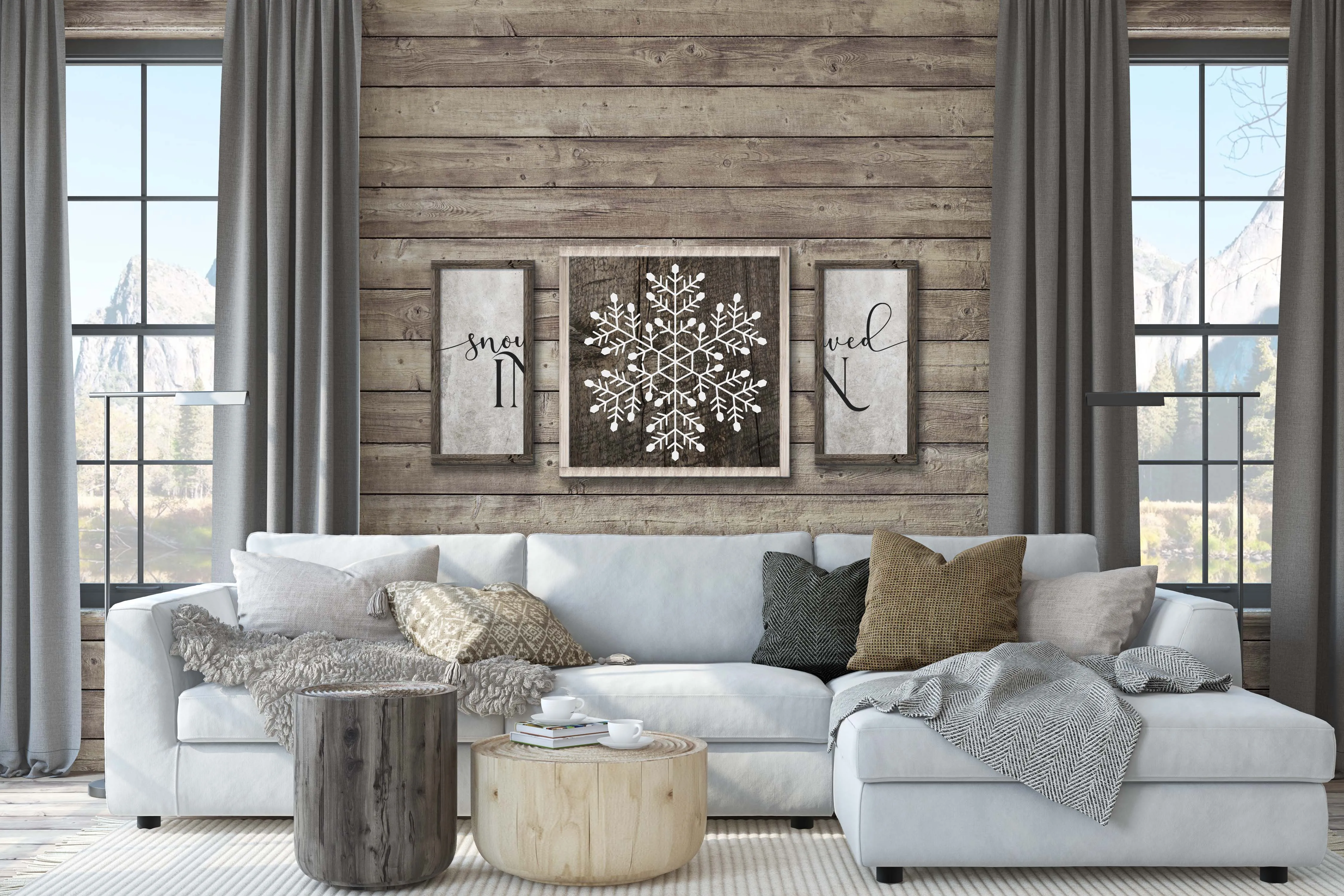 1/14 @ 6:30pm-COUPLES WORKSHOP-SNOWFLAKES FRAMED DECOR