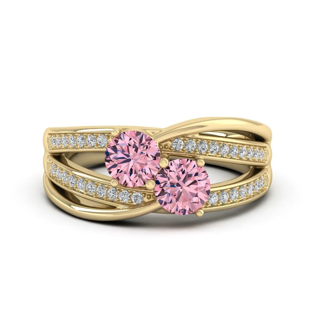 1.17 d.e.w cts Annabella Moissanite Ring