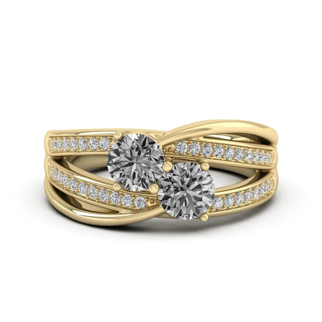 1.17 d.e.w cts Annabella Moissanite Ring