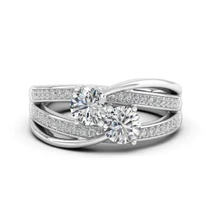 1.17 d.e.w cts Annabella Moissanite Ring