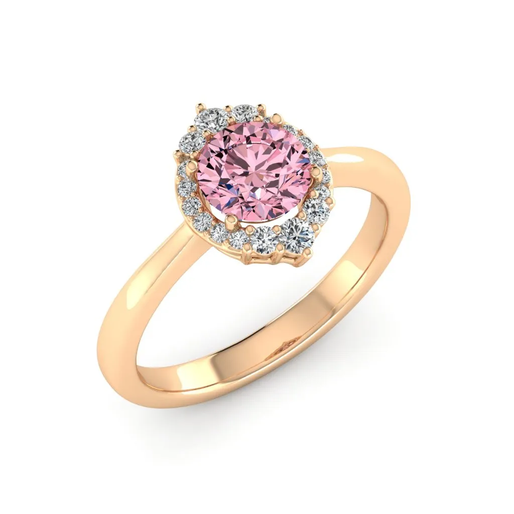 1.18 d.e.w cts Catherine Moissanite Ring