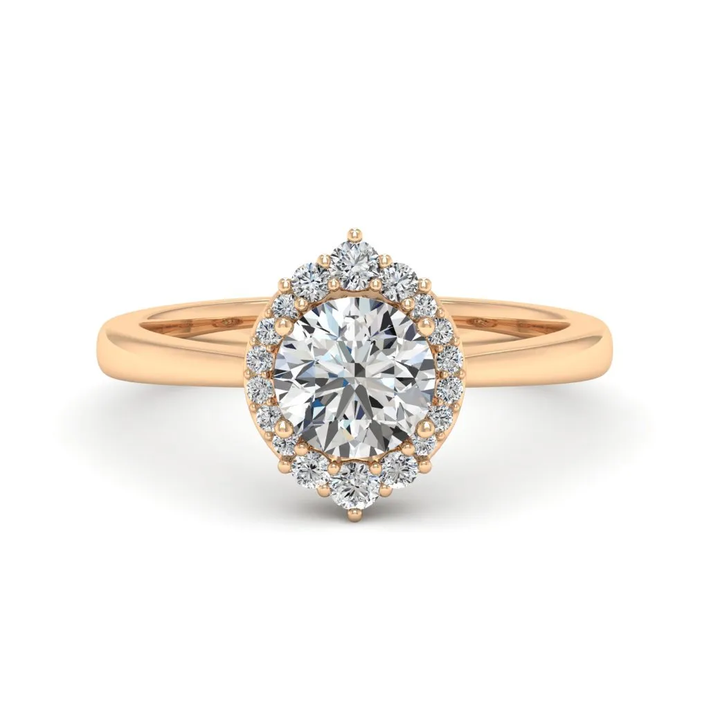 1.18 d.e.w cts Catherine Moissanite Ring