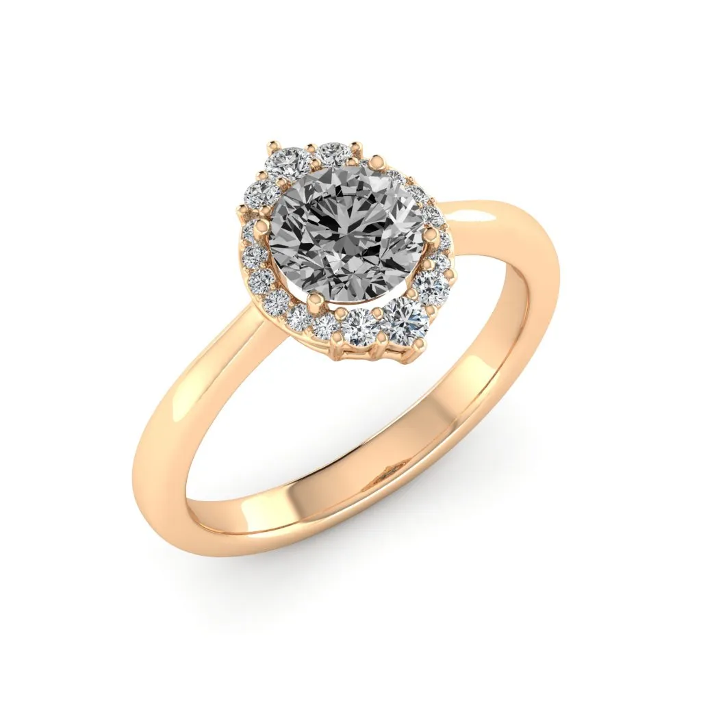 1.18 d.e.w cts Catherine Moissanite Ring