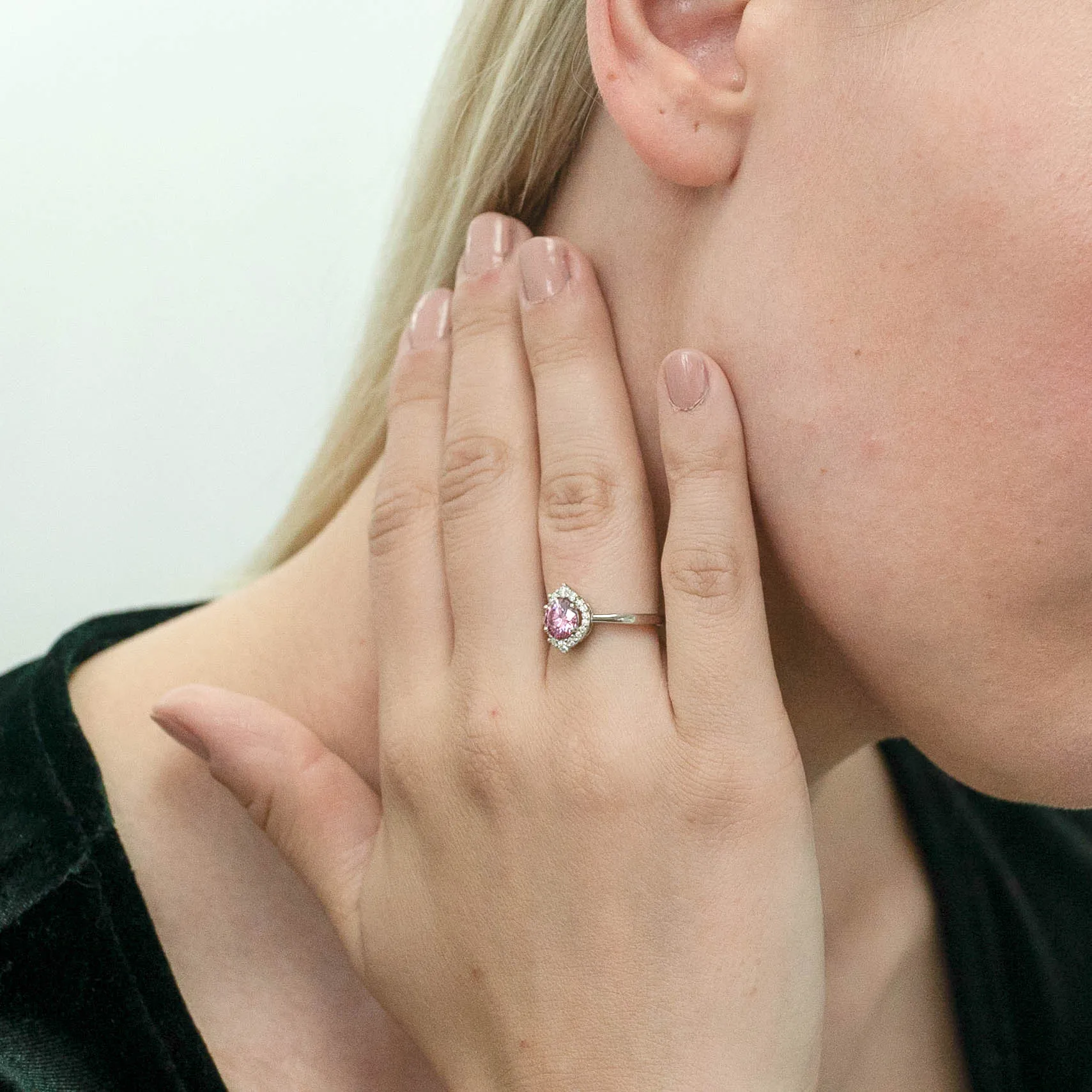 1.18 d.e.w cts Catherine Moissanite Ring