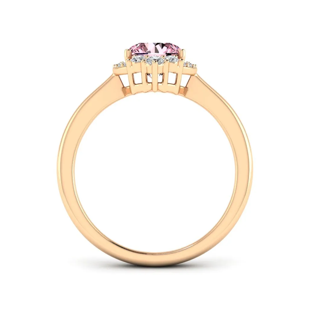 1.18 d.e.w cts Catherine Moissanite Ring