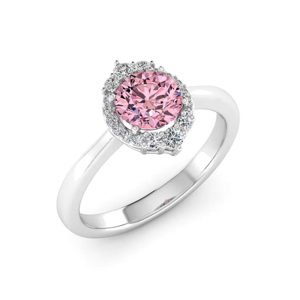 1.18 d.e.w cts Catherine Moissanite Ring