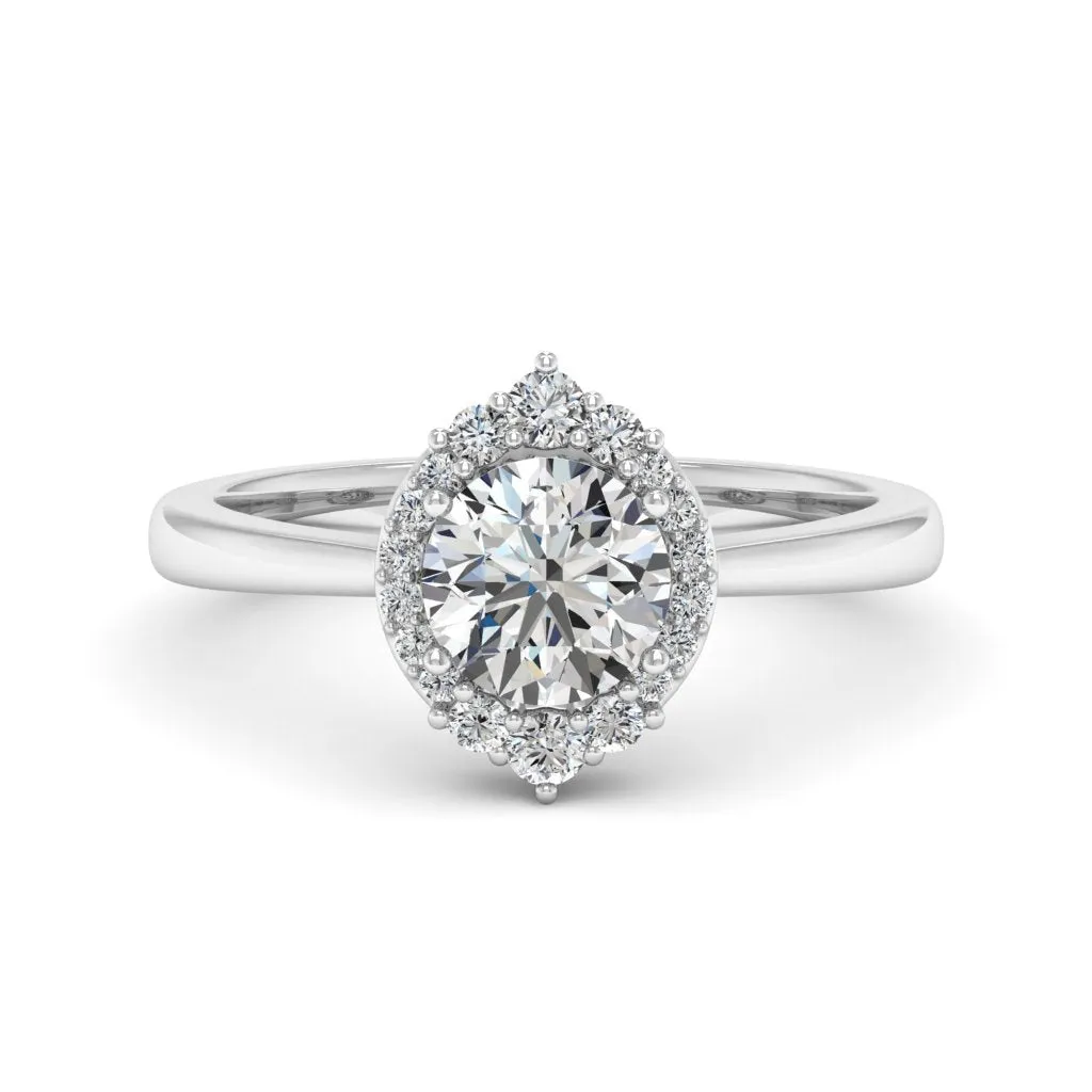 1.18 d.e.w cts Catherine Moissanite Ring