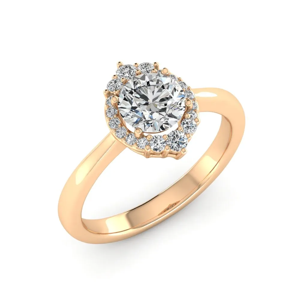 1.18 d.e.w cts Catherine Moissanite Ring