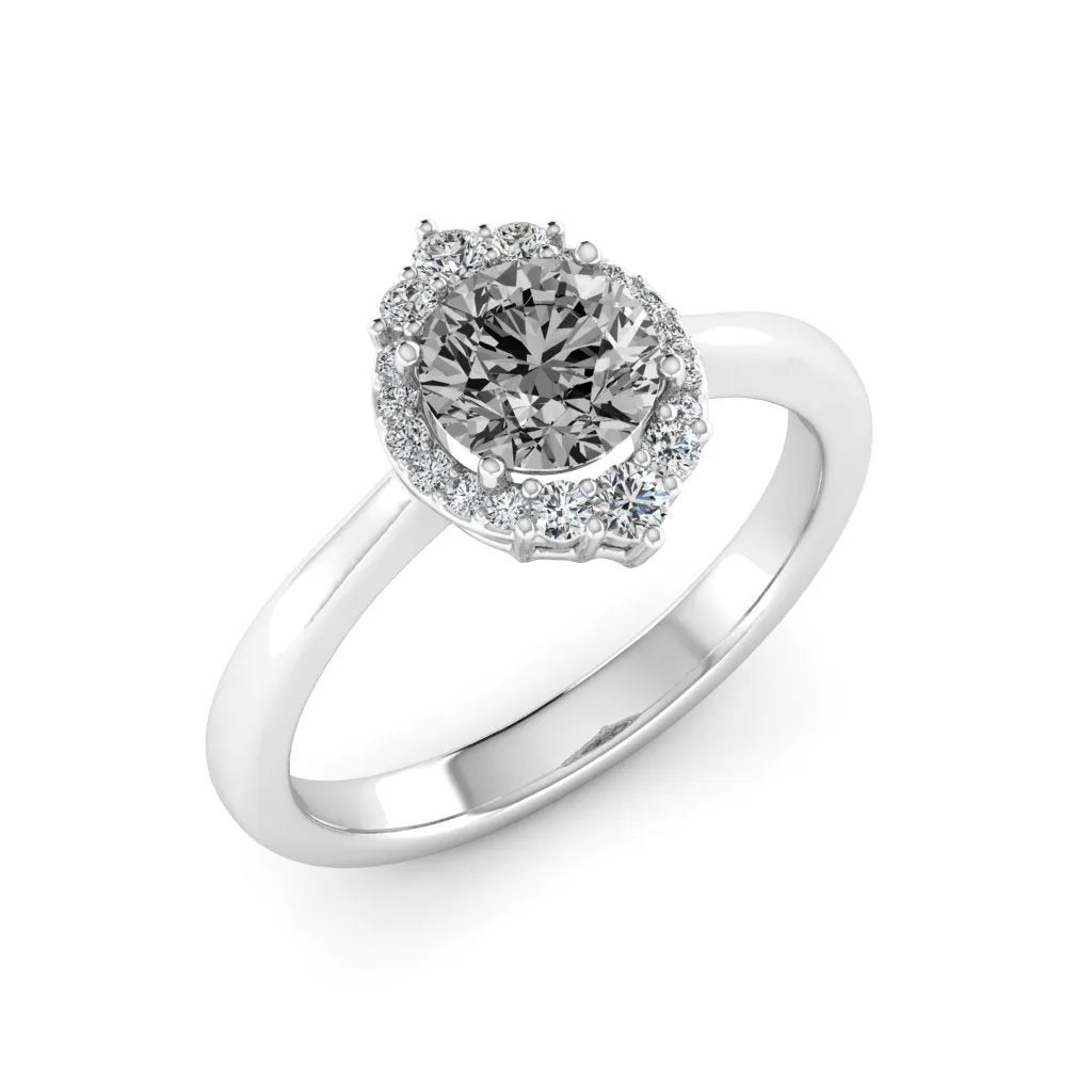 1.18 d.e.w cts Catherine Moissanite Ring