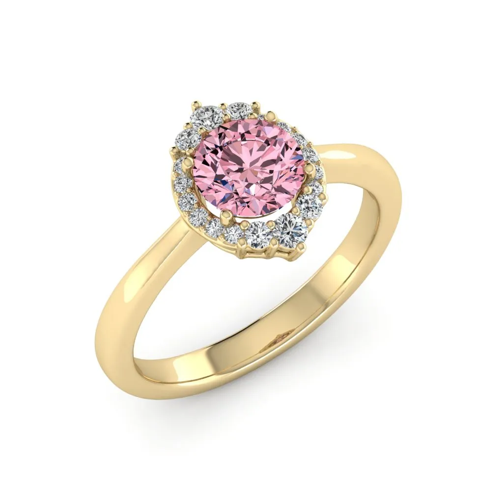 1.18 d.e.w cts Catherine Moissanite Ring