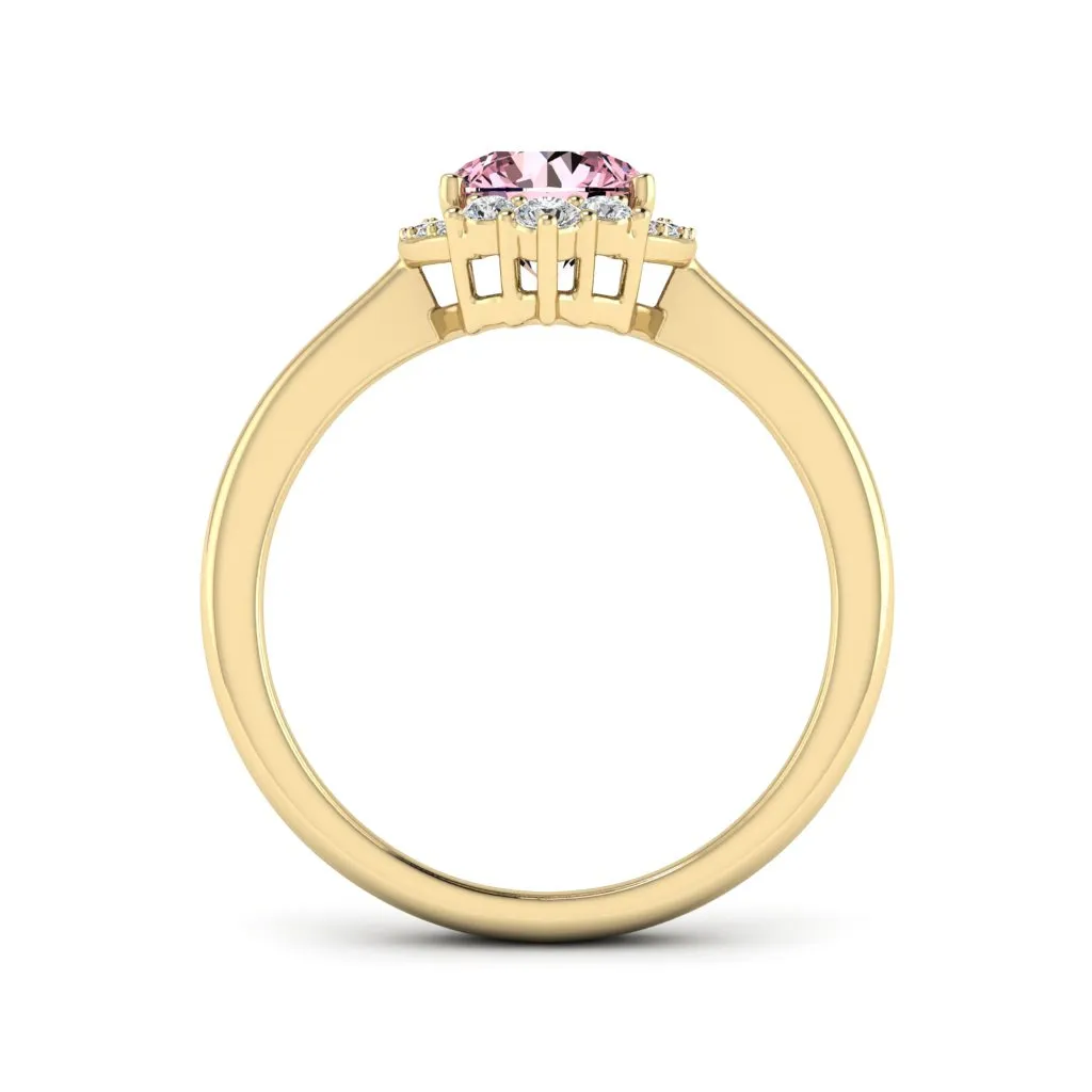 1.18 d.e.w cts Catherine Moissanite Ring