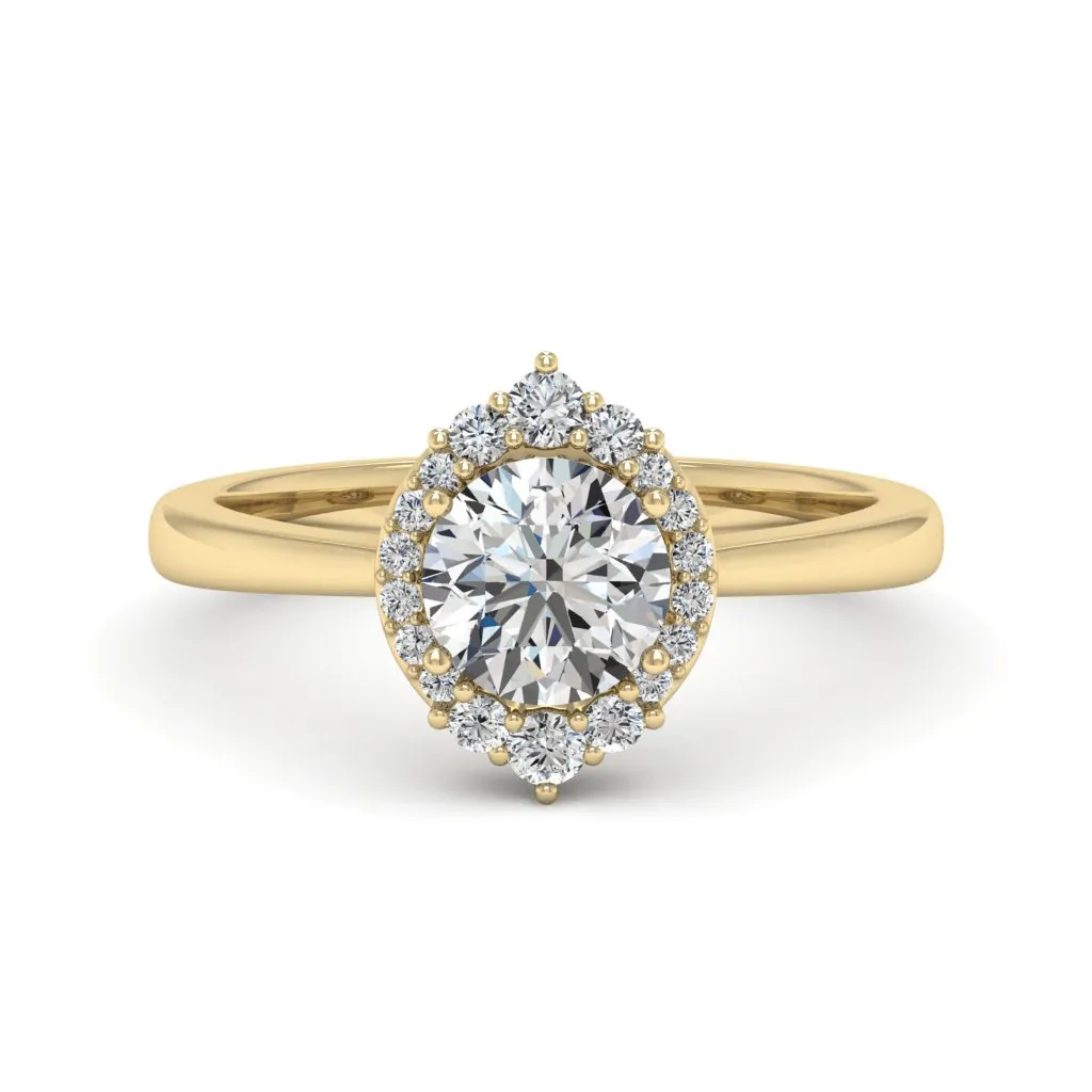 1.18 d.e.w cts Catherine Moissanite Ring