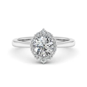 1.18 d.e.w cts Catherine Moissanite Ring