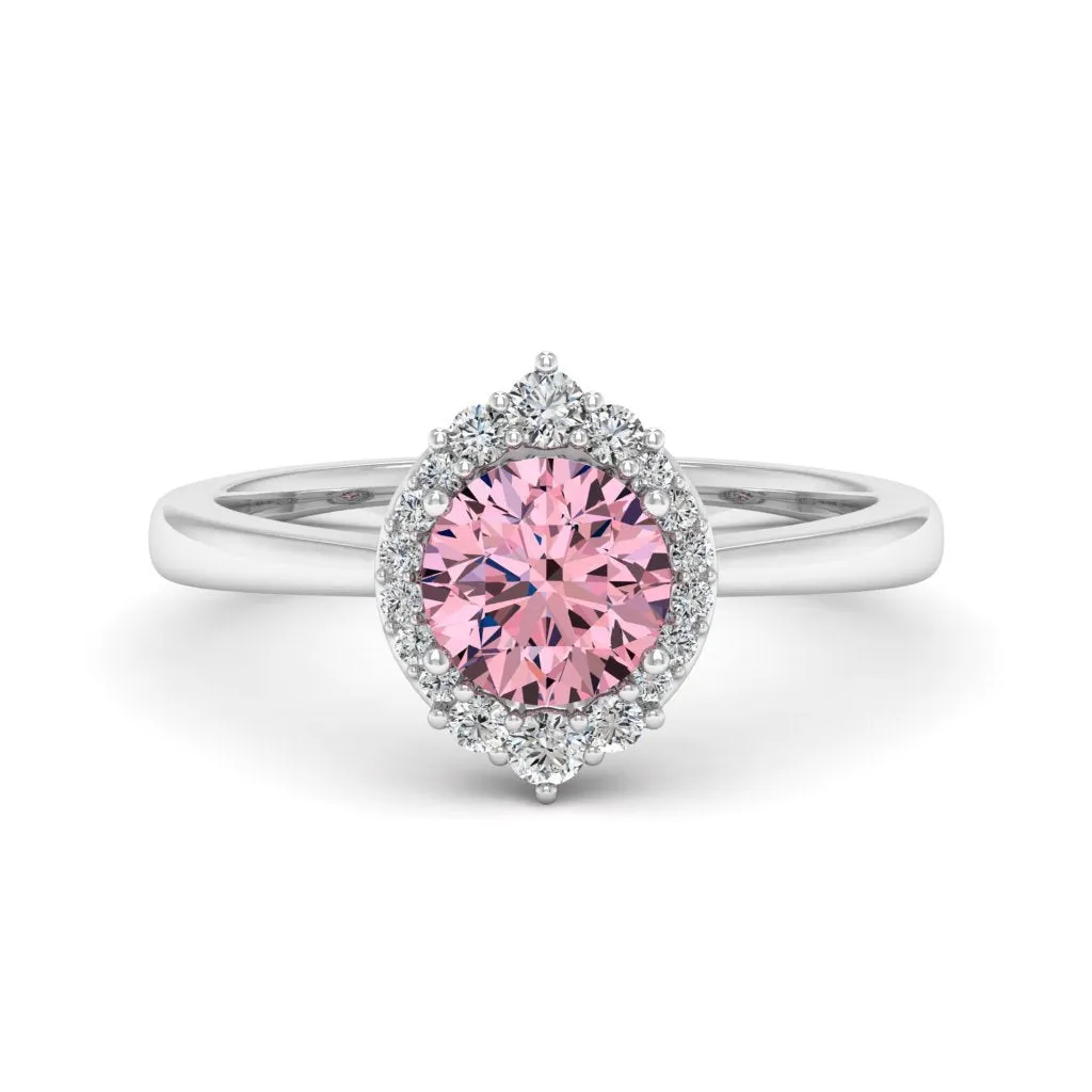 1.18 d.e.w cts Catherine Moissanite Ring