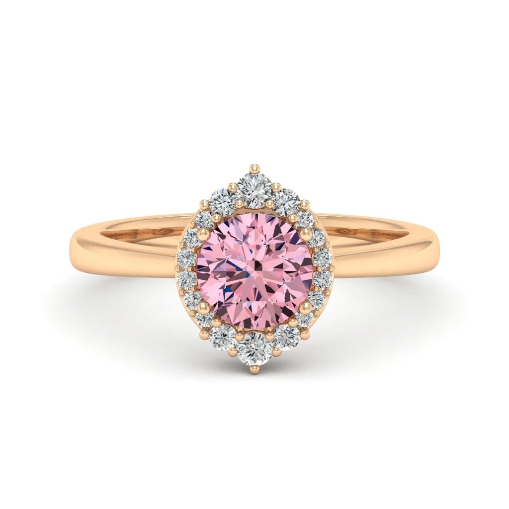 1.18 d.e.w cts Catherine Moissanite Ring