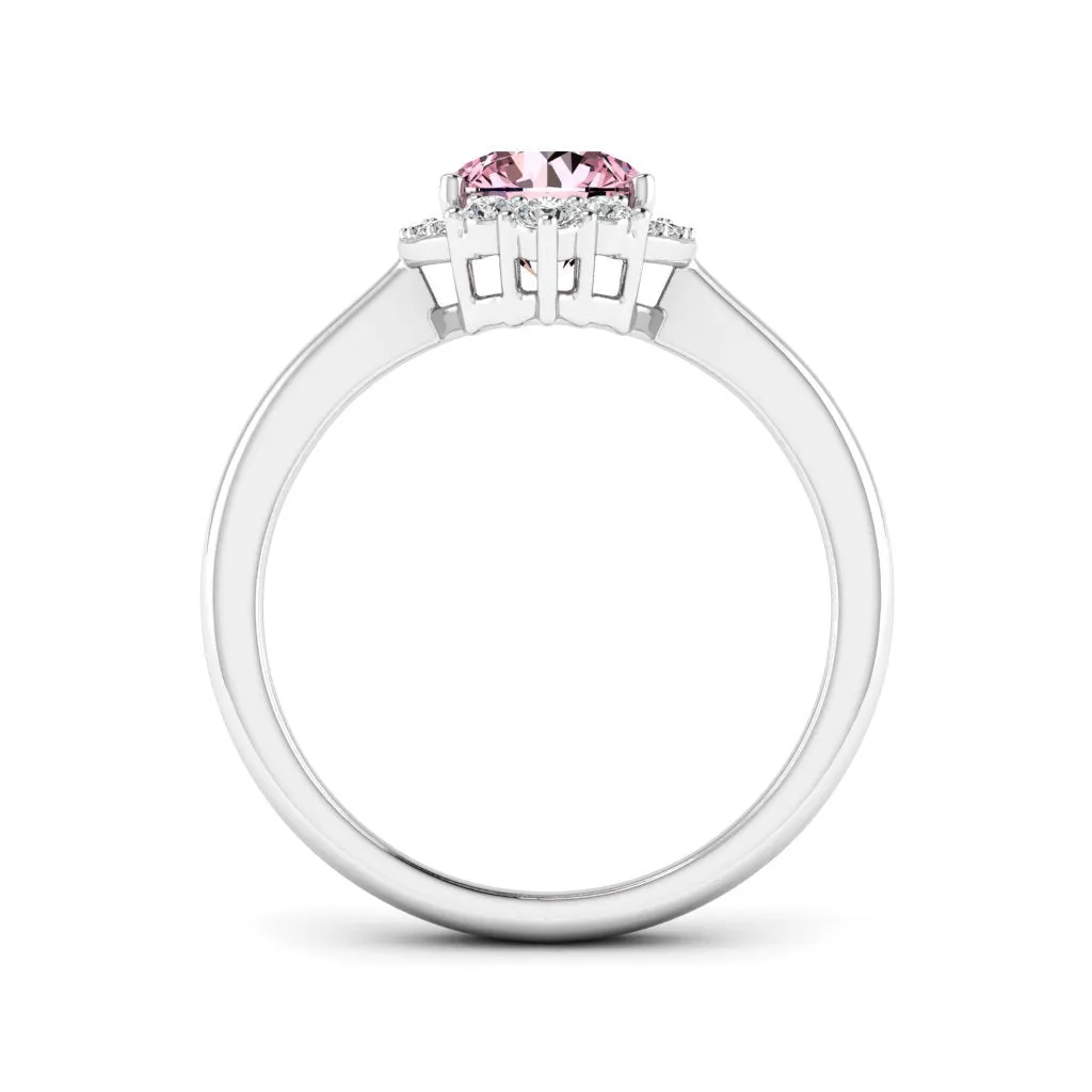 1.18 d.e.w cts Catherine Moissanite Ring
