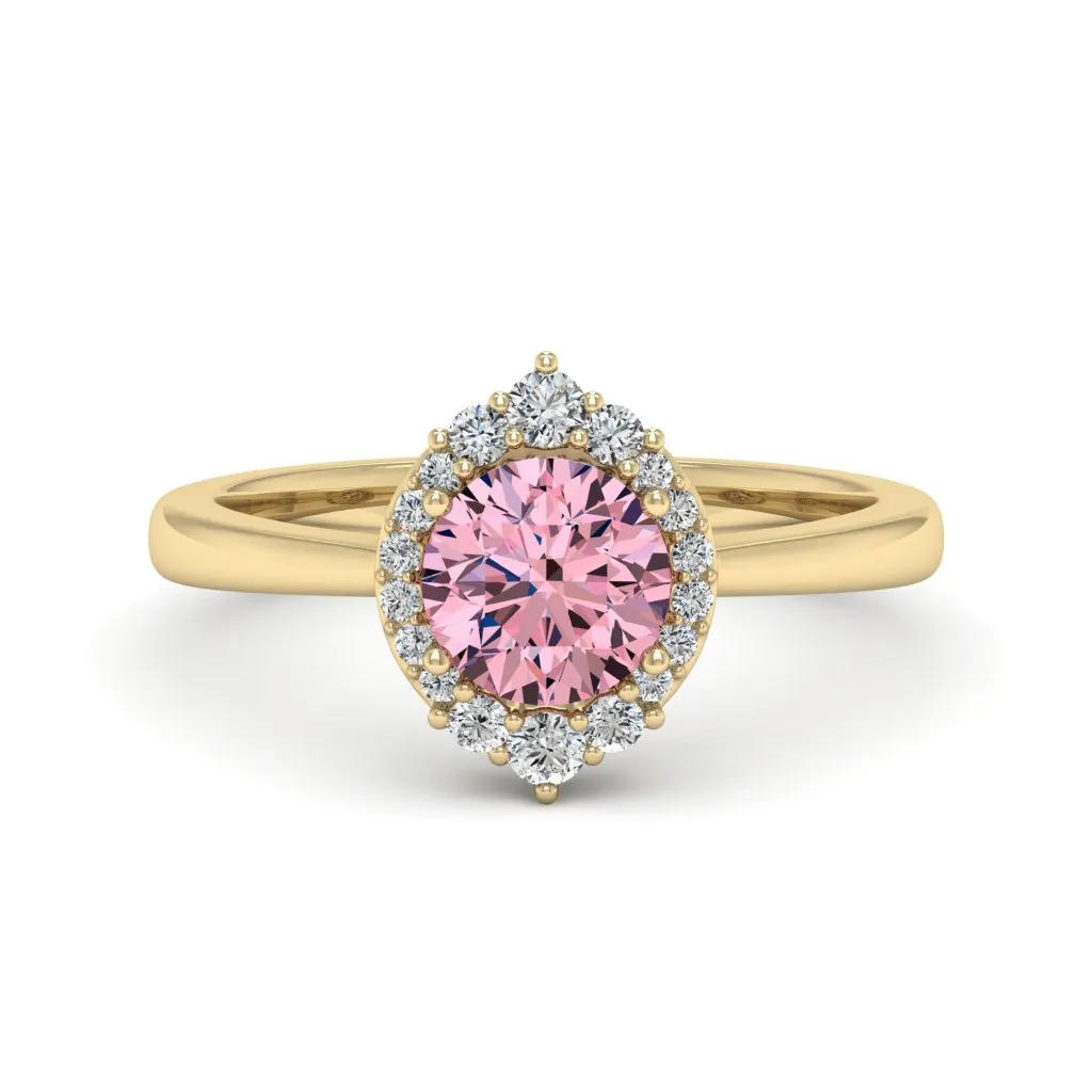 1.18 d.e.w cts Catherine Moissanite Ring